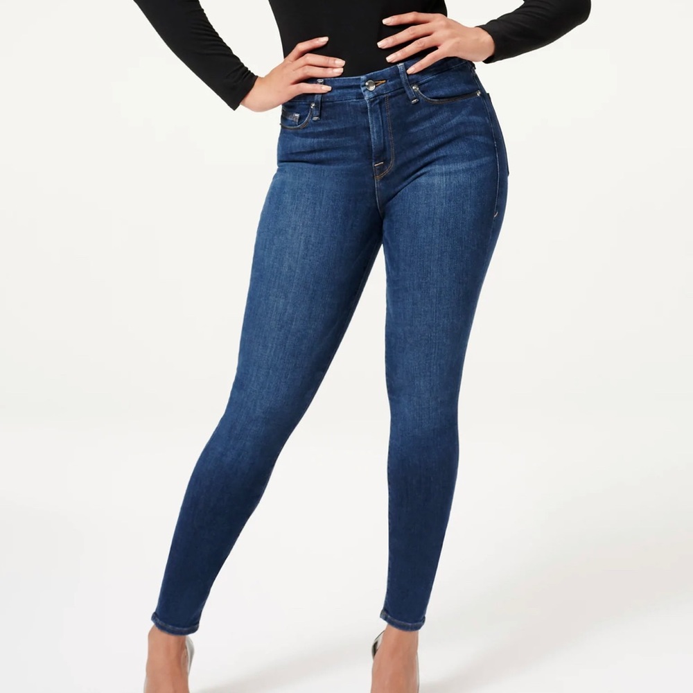 BRAND NEW Good American “Good Legs” blue jeans, size 2